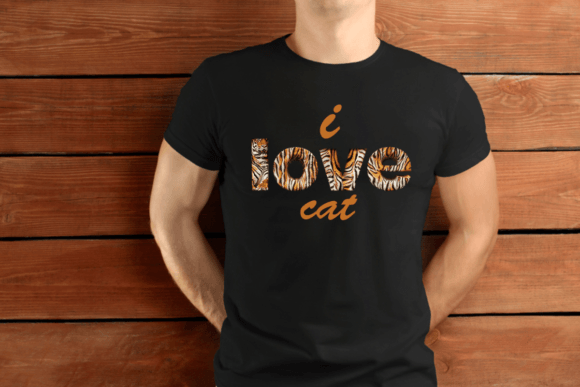 Cat Fur T Shirt Design Svg Vector: Graphics for Print Templates