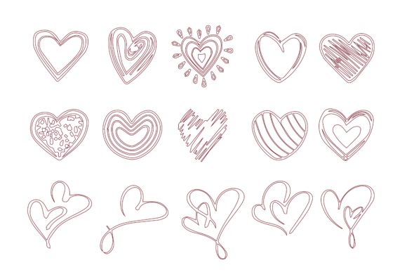 Heart Shape Icon Svg Doodle Vector Graphics and Icons