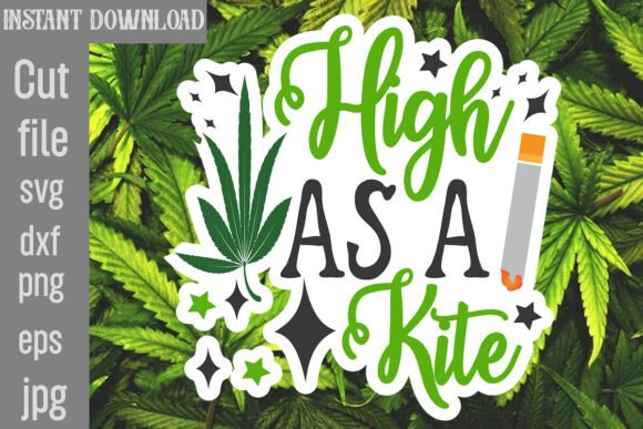 High As a Kite SVG Cut File: Graphics and Crafts