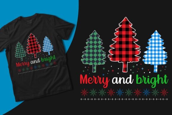 Merry and Bright Christmas Vector Design