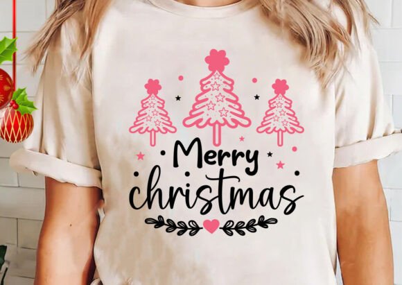 Merry Christmas SVG Tree for Graphics & T-Shirt Designs
