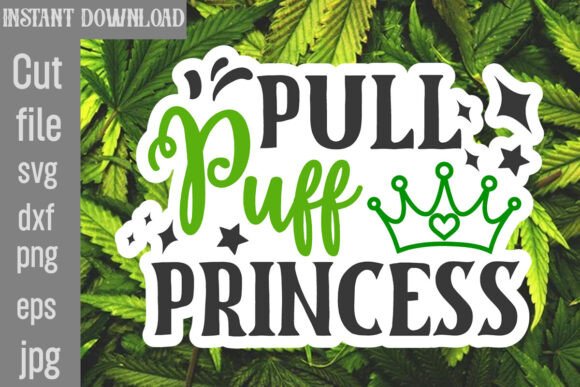 Pull Puff Princess SVG Cut File