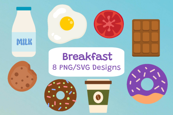 Sweet Morning Set: Graphics for Crafts and Branding