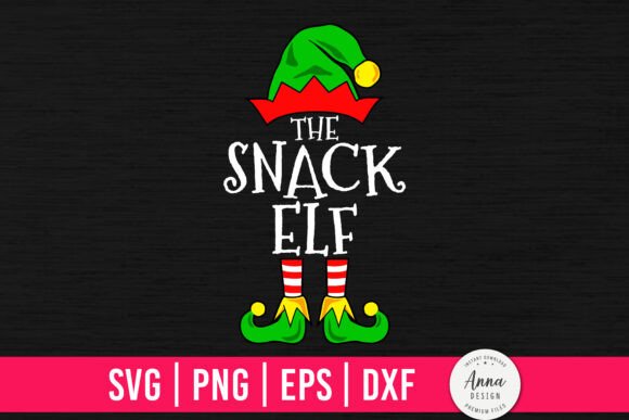 The Snack Elf Funny Christmas Graphics