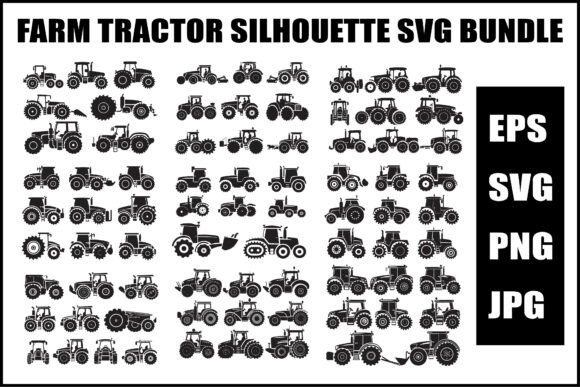 Vintage Farm Tractor Vector SVG Bundle
